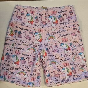 CVG womans sz small 7" shorts Unicorn